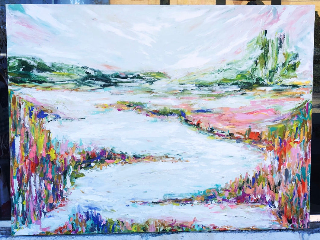 Dream a little ART | Landscape Art | Leah G Richardson | River Flowing | River